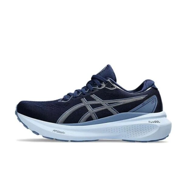 Asics Gel-Kayano 30 Lace-Up Blue Synthetic Womens Running Shoes 1012B357_405 - Picture 6 of 8